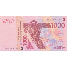 P915Sq Guinea-Bissau - 1000 Francs Year 2017
